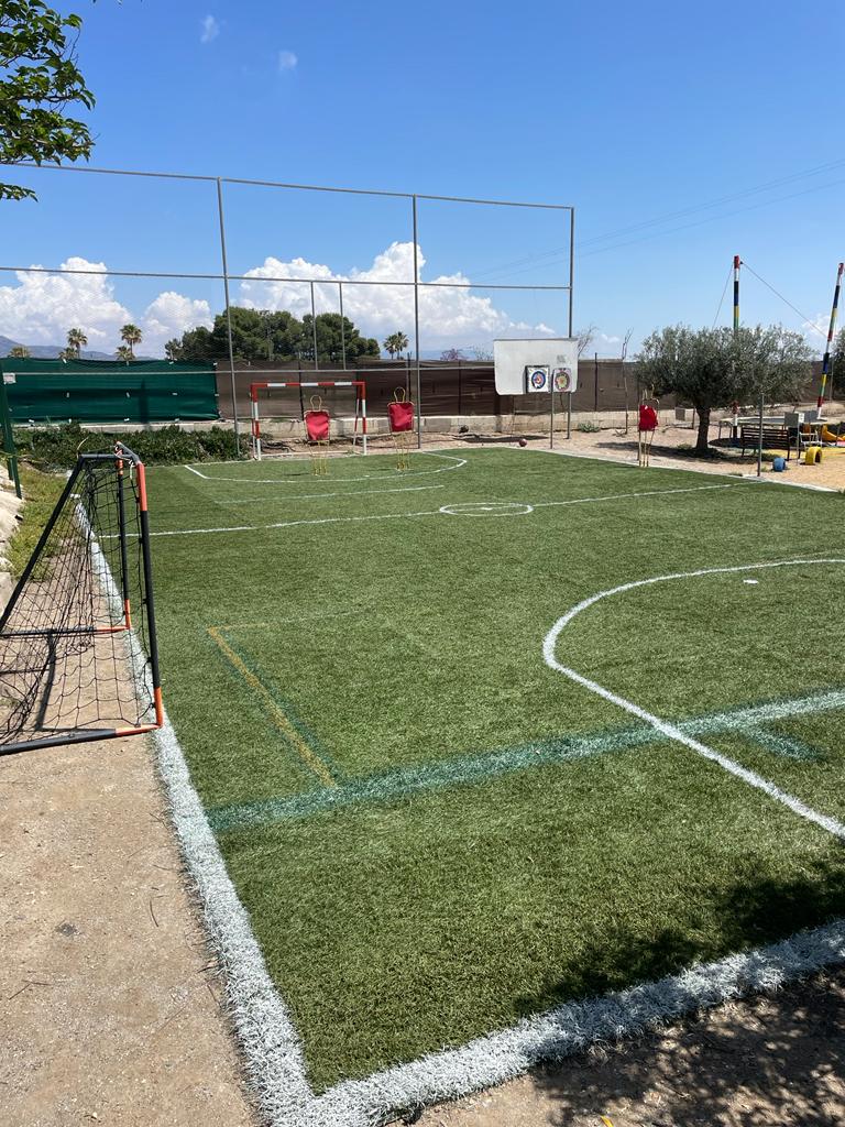 Casas Aldea la Purisima Campo Fútbol con Cesped comunitario para la Casa Vera y para Chalet el Sol